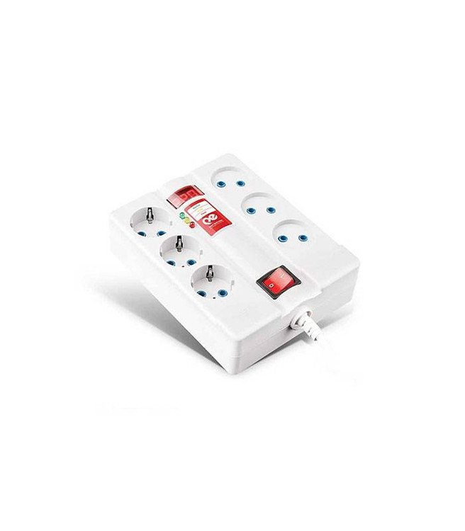 محافظ شش خانه دیجیتال پارت الکتریک 6 پریز Part Electric voltage protector