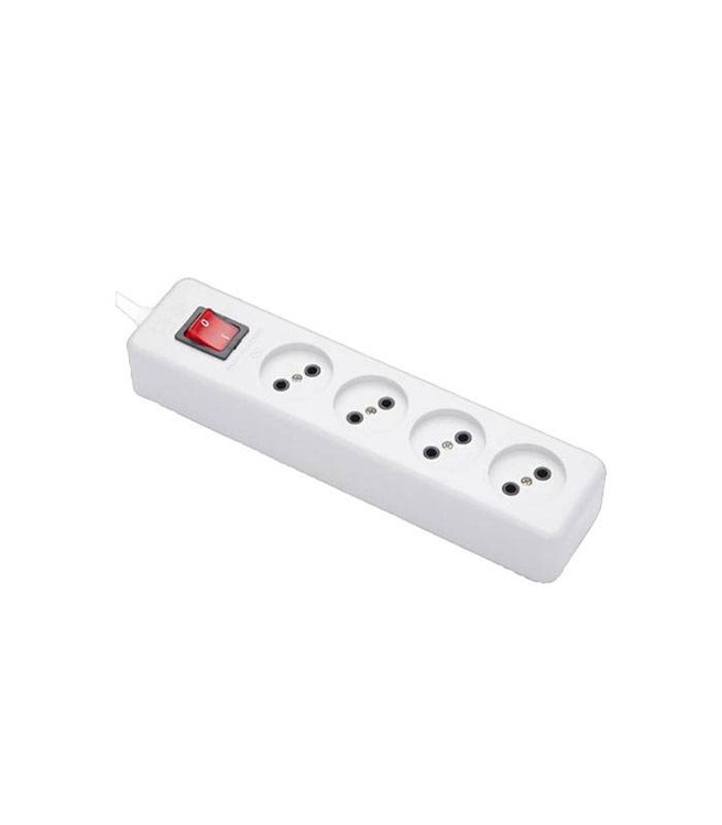 چهار خانه بدون ارت مغزی پلیآمید پارت الکتریک 4 socket polyamide power strip without earth Part Electric