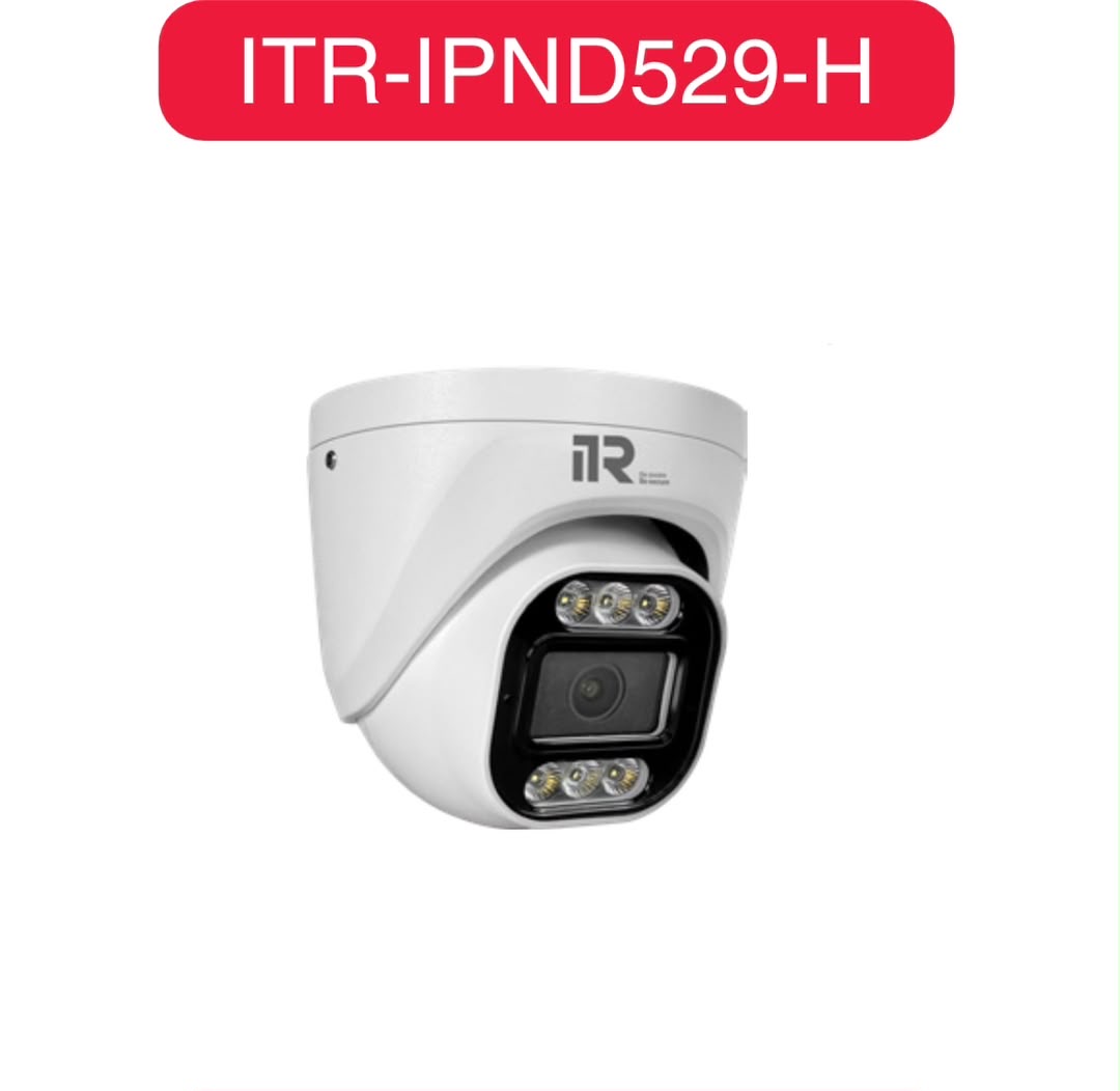 دوربین دام تحت شبکه ITR-IPND529-H با کیفیت ۵ مگاپیکسل، میکروفون داخلی و دید در شب رنگی ۲۰ متری