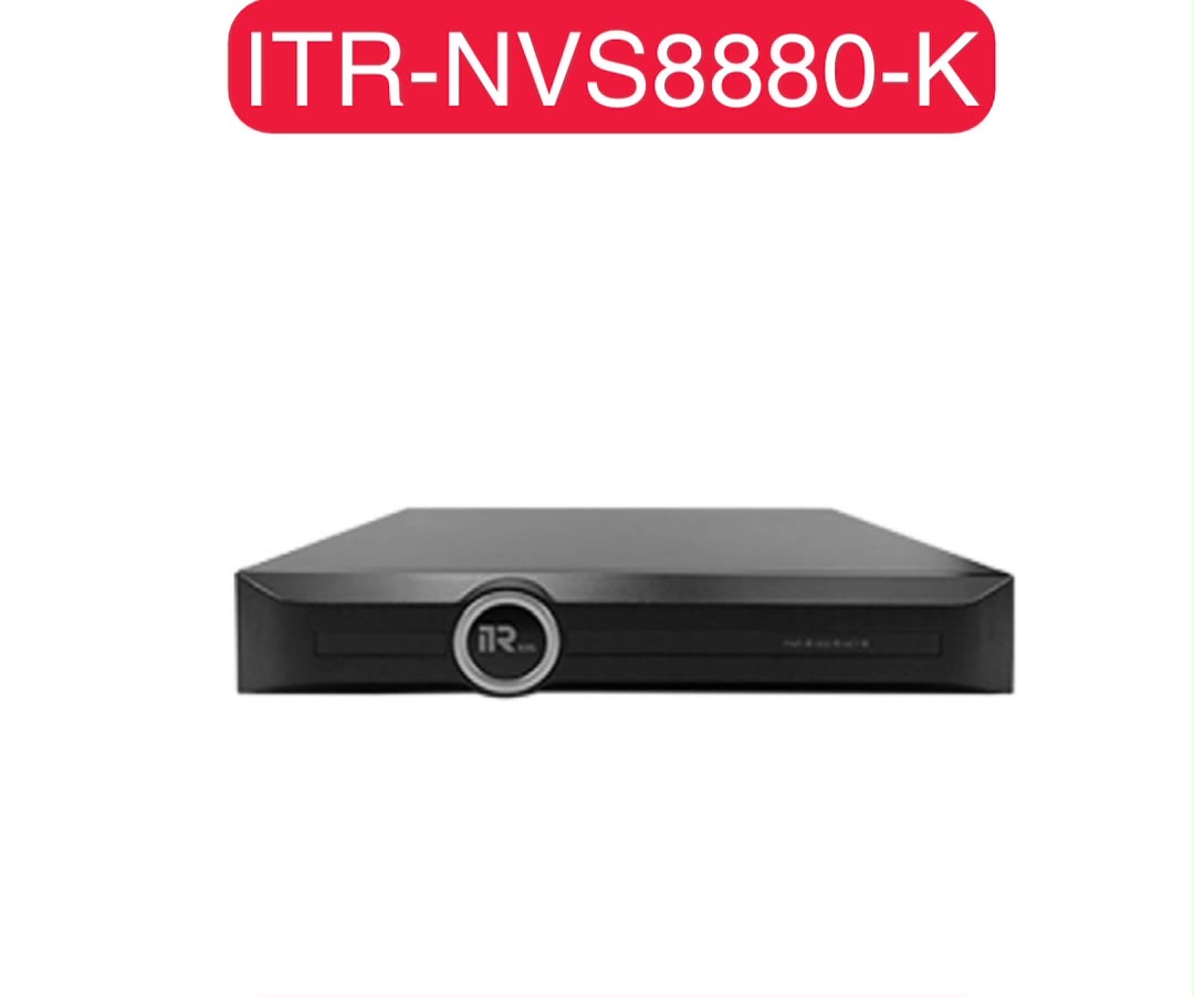 دستگاه ضبط کننده NVR هوشمند ۸۰ کانال مدل ITR-NVS8880-K با پشتیبانی از تشخیص چهره و ۸ هارد دیسک