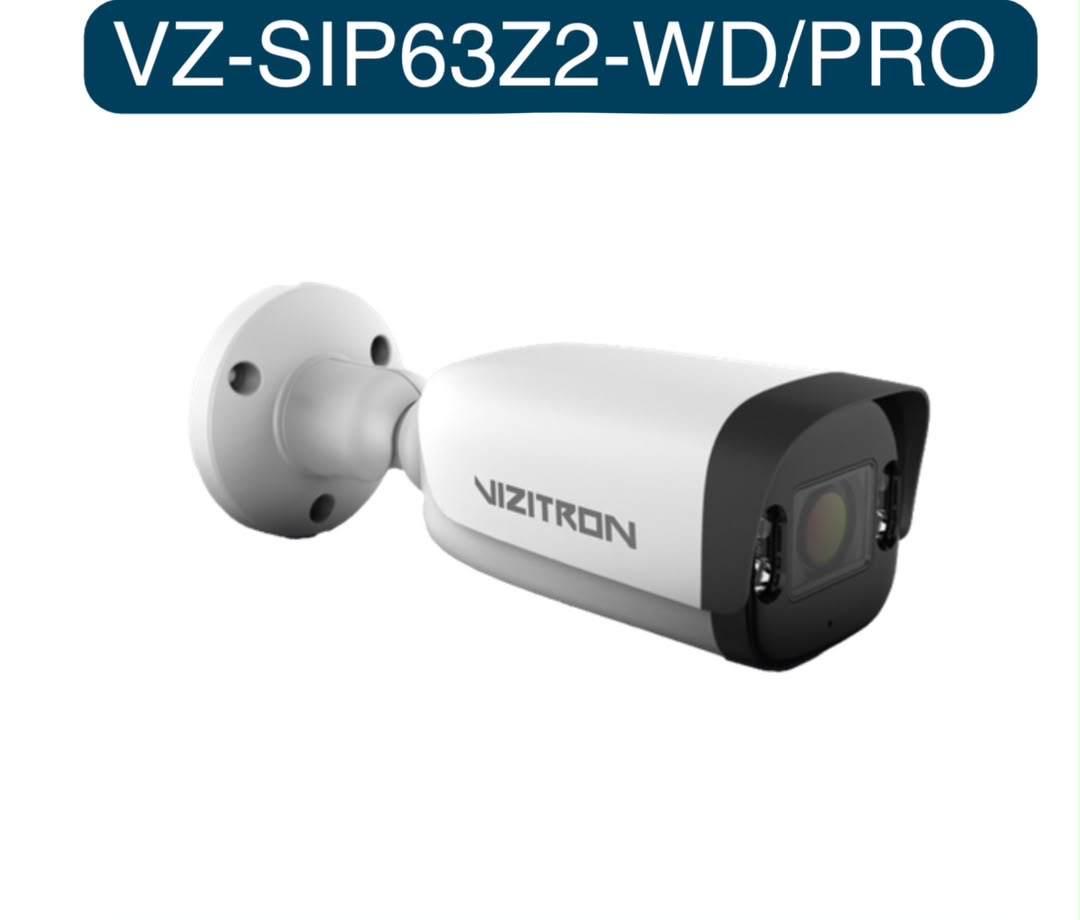 دوربین بالت حرفه‌ای ویزیترون مدل VZ-SIP63Z2-WD/PRO کیفیت 2MP 60fps، هوشمند (16 VCA) و دید در شب رنگی