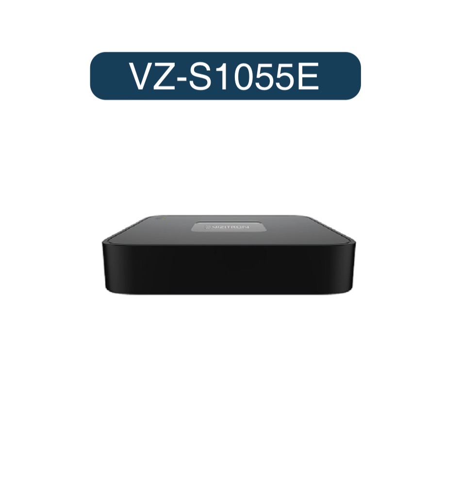 دستگاه NVR ویزیترون مدل VZ-S1055E با ضبط 6MP و پشتیبانی از هارد 8 ترابایت