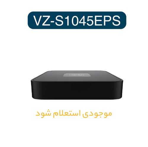دستگاه NVR ویزیترون مدل VZ-S1045EPS با 10 ورودی دوربین IP و قابلیت ضبط 6 مگاپیکسل