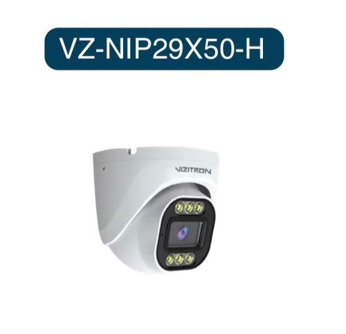 دوربین مداربسته دام ویزیترون VZ-NIP29X50-H با رزولوشن 5 مگاپیکسل، قابلیت دید در شب رنگی و میکروفون داخلی.