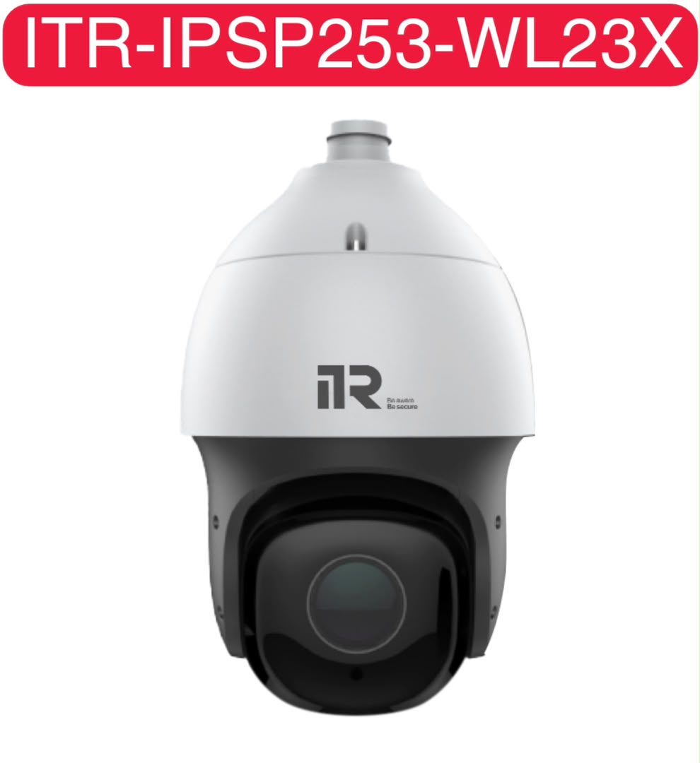 دوربین اسپید دام ITR مدل ITR-IPSP253-WL23X با زوم اپتیکال 23 برابر، تکنولوژی Starlight و دید در شب 150 متری برای فضاهای باز.