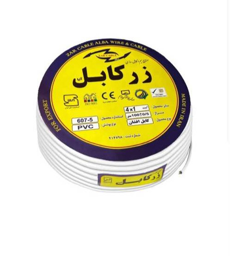 کابل افشان کولری ۴ در ۱ زر کابل آلبا با روکش مقاوم و هادی مسی افشان